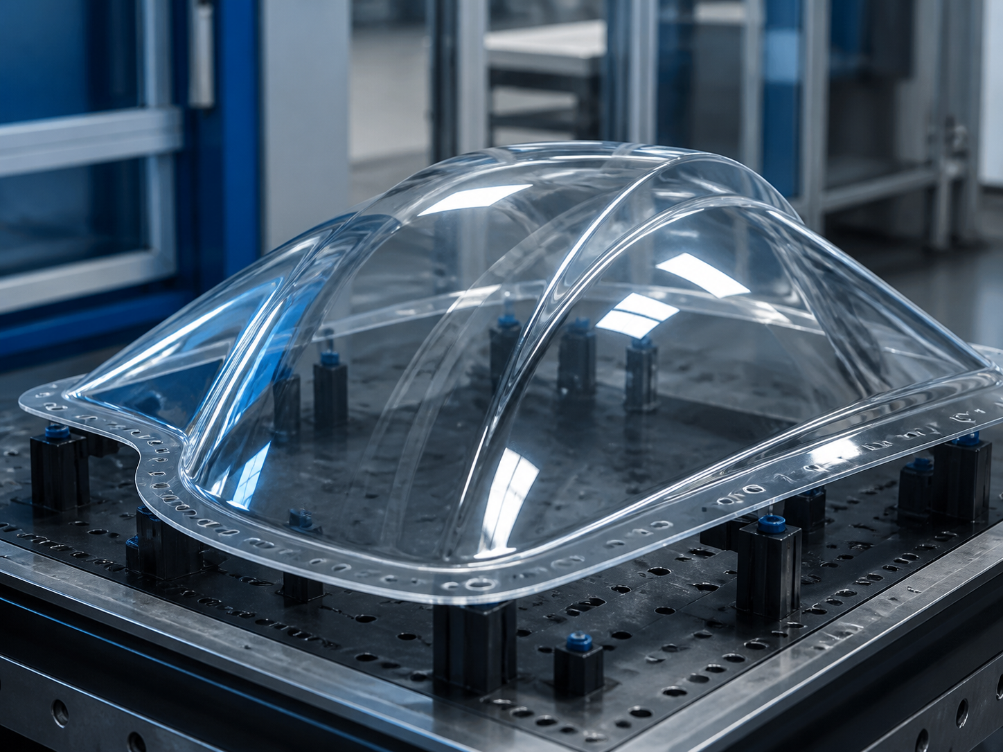 Custom plastic forming process for engineered components